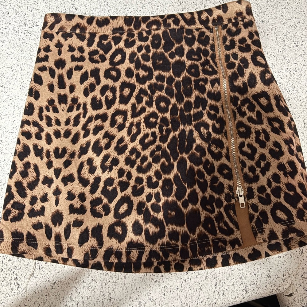 Leopard Print Women's Skirt